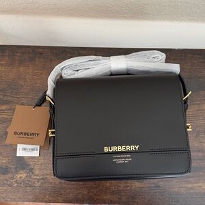 Burberry Grace Black Leather Bag